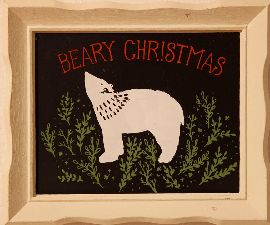 Beary Christmas sign