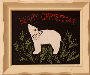 Beary Christmas sign