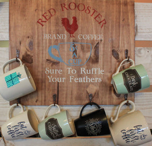 Red Rooster Coffee Company mug holder